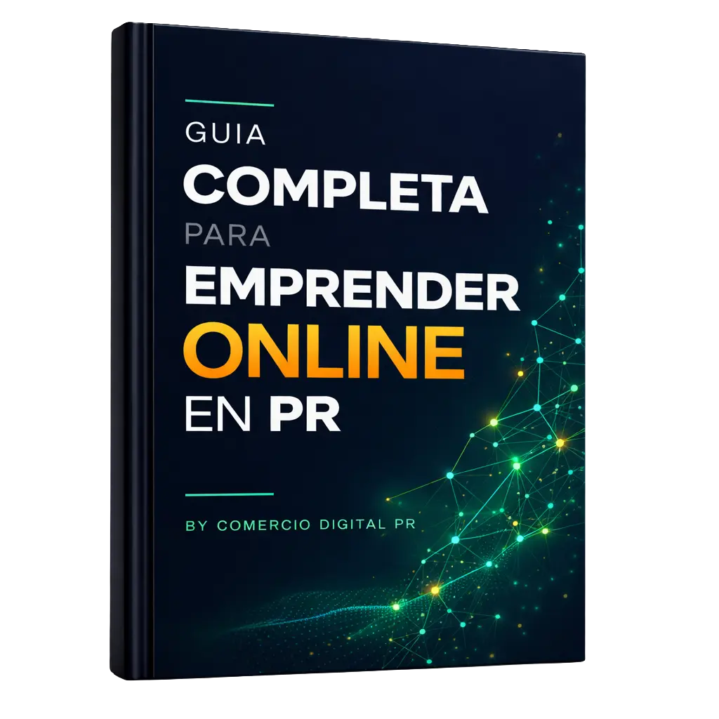 Mockup de la Guía Completa para Emprender Online en PR